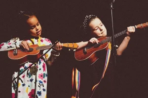 Young ukulele learners